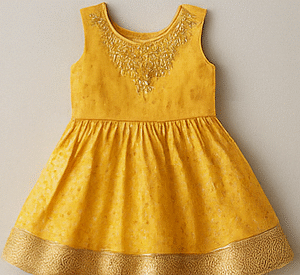 Girls Yellow Lehenga