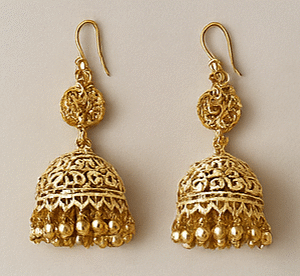 Gold-Jhunnka Earrings